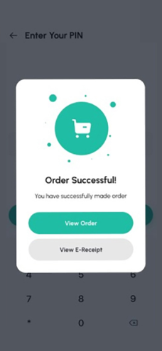 Order confirmation — DailyMart screen