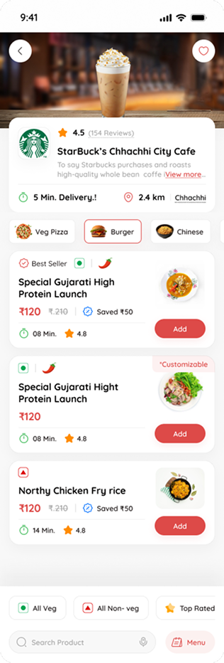 Restaurant menu — Eater screen