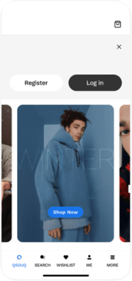 Home with sign-in prompt — QuickCart screen