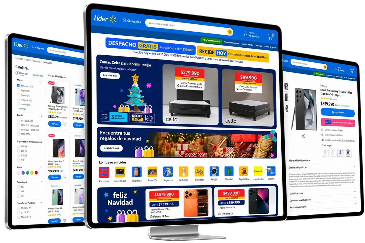 Líder product interface